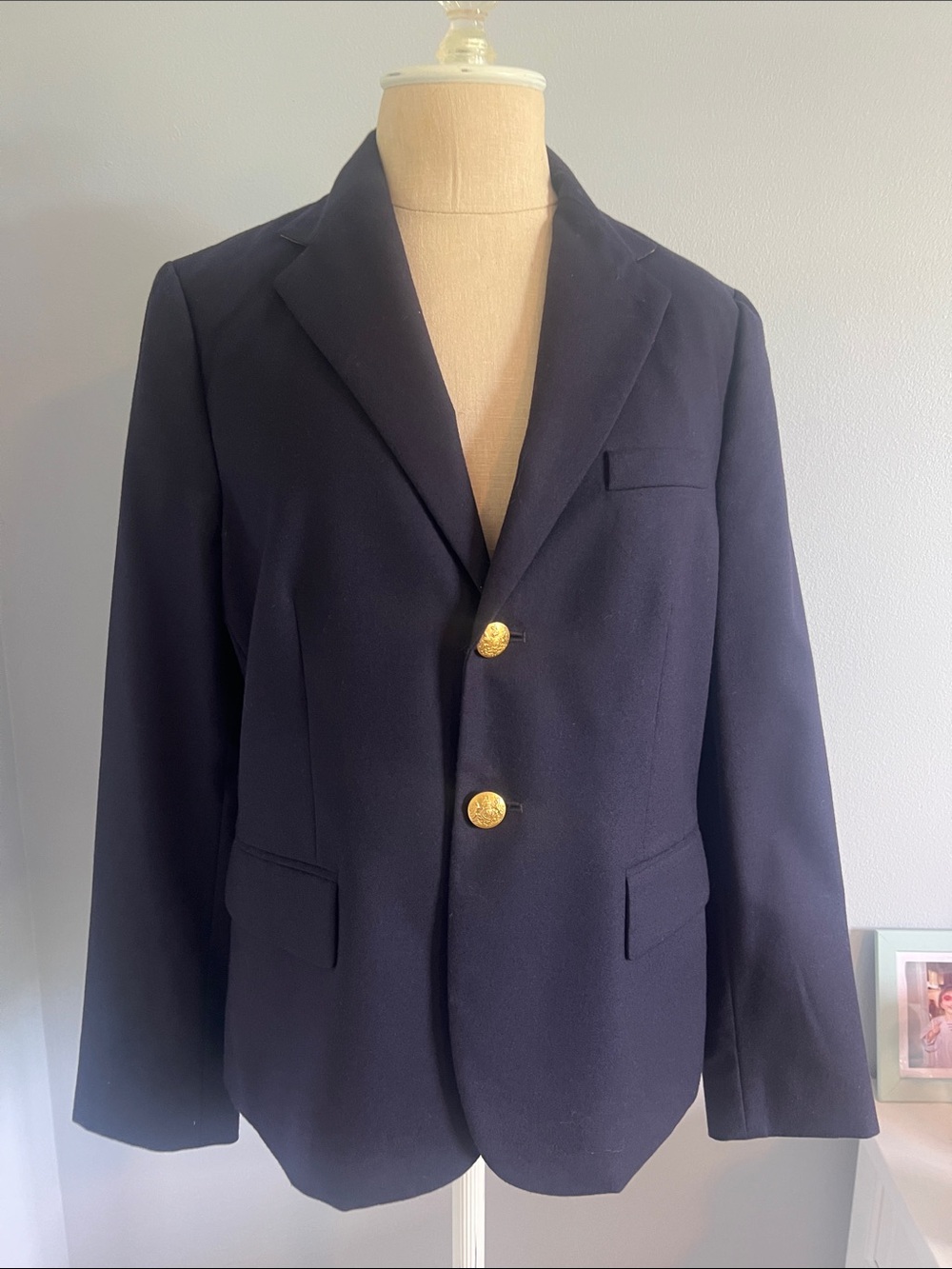 Polo by Ralph Lauren Navy Blazer with Gold Buttons